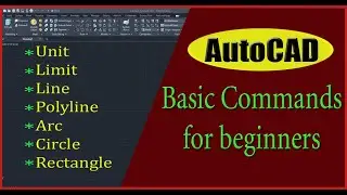 Autocad basic commands for beginners || Autocad commands || 