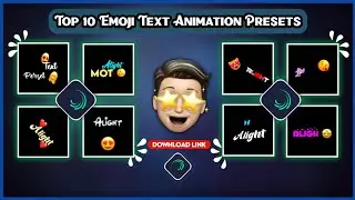 New emoji text animation alight motion | text preset alight motion