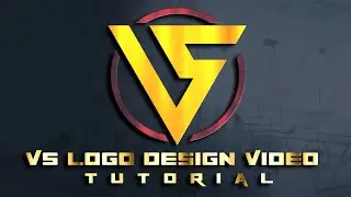 VS logo design video tutorial #professional logo design
