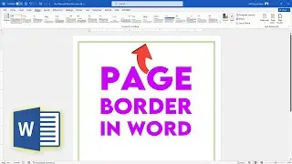 How to Insert Page Border in Word Document | Word Useful Trick