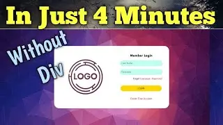 Login form design | Login form design in html and css