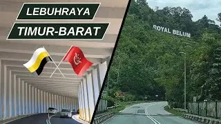 We drove 93.5 kilometers along Lebuhraya Timur-Barat (East-West Highway)