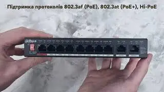 Комутатор Dahua DH-PFS3010-8ET-96