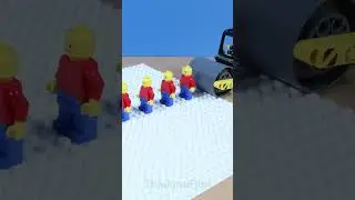 Steamroller vs 5 LEGO minifigures