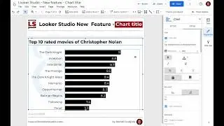 Looker Studio new feature - Chart titles