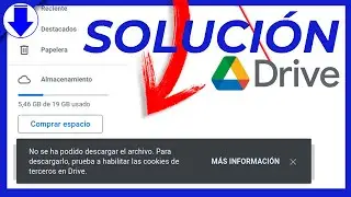 🛑 ERROR: NO SE HA PODIDO DESCARGAR EL ARCHIVO, HABILITAR COOKIES GOOGLE DRIVE ✅ SOLUCIÓN