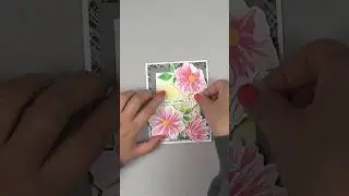 New Delightful Wildflowers Stenciled Card  #layeringstencils #cardmaking