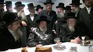 Kevias Mezuzah at the Avihem Headquartes in Boro Park, with the Visnitz Rebbe