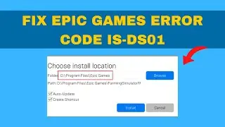 How To Fix Epic Games Error Code is-ds01