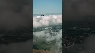 Paramotor Acrobatics above clouds. #aviation #paramotor #adrenalinerush