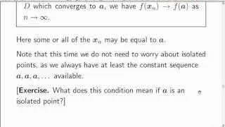 Lecture 13b: Math. Analysis - Continuous Functions