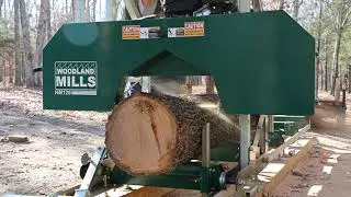How I Make A Round Log Square on The Mill