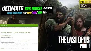 FIX The Last of Us Lag and Stuttering with this HOT FIX!
