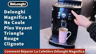 Delonghi Magnifica S Coffee Stops Flowing Red Light On Triangle Flashing #delonghi #solution