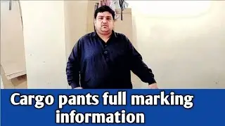 Cargo pants full marking information ||Cargo pants marking karne k sahi tarika