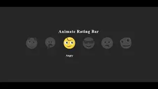 Animate Rating Emoji Bar | Pure HTML & CSS