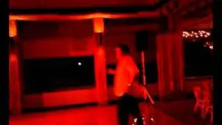 two drunk guys dancing at glen flora country club