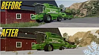 How to add snow in Farming Simulator 23 on Android ❄️