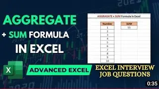 Agerigate + sum formula in mircosoft excel #interview #mircosoft #shorts