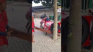 cara salah keluarkan karpet dari pengering #spinnerkarpetmasjid