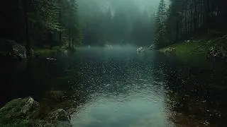 1-Hour Dark Ambient Music - A Night by the Lake
