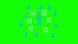 People send Data icon green screen | animated icon green screen