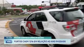 Polícia contra o crime em Bauru: furtos caem 12% em relação ao ano passado