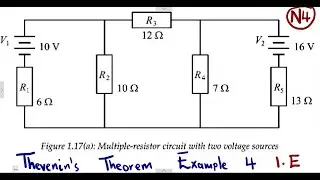 Industrial Electronics N4 Thevenin's Theorem example 4 @mathszoneafricanmotives  @MathsZoneTV