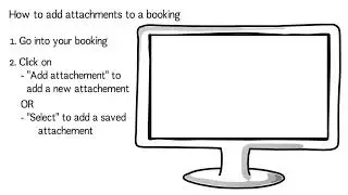 How to add attachments to a booking