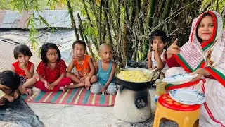 এলাকার বাচ্চাদের গরুর মাংস দিয়ে বিরিয়ানি রান্না করে খাওয়ালাম | Briyani Recipe | Sati Akhter 