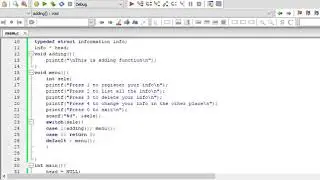 C Programming - 53 - Linked List - Adding Info