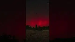 Hackberry Farm, Dodd City Texas. Sunday night Aurora show. #shorts #aurora