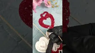 Льодяники у формі серця. Жеода із ізомальту. #shorts