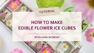 How to Make Edible Flower Ice Cubes