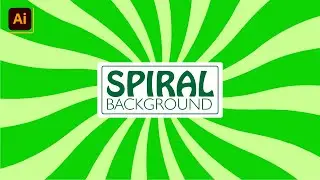 How to Make Spiral Background in illustrator | Create Spiral Background | @streakmotion