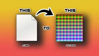 How To Convert LUT File To PNG