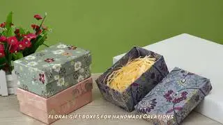 Floral Gift Boxes for Handmade Creations | Perfect for Soap, Jewelry & More