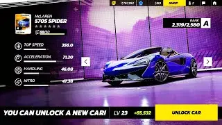 Asphalt Unite | McLaren 570s Spider | Car | Unlock and Upgrade | Walkthrough 2024 #asphalt