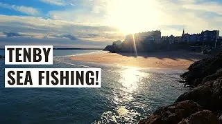 Sea Fishing at Tenby in Pembrokeshire.