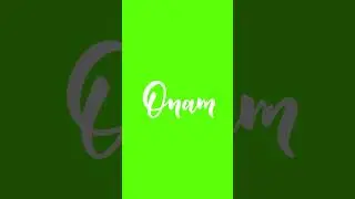 Onam Title Animation Green Screen | SAMz STUDIO 