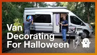 SPIRIT HALLOWEEN 🎃 ROAD TRIP - Decorating Our Van!  (Coachmen Beyond) 🚐🏕️