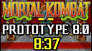 Mortal Kombat (Arcade) Prototype 8.0 Speedrun 8:37