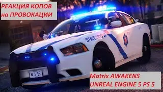РЕАКЦИЯ КОПОВ на ПРОВОКАЦИИ MATRIX AWAKENS Playstation 5 Unreal Engine 5 