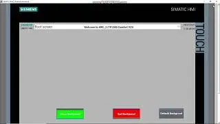L7-V16-WinCC-HMI_TP1500 - CHANGING BACKGROUD COLOR USING  VB SCRIPT