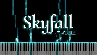 Skyfall - Adele |Cover |Synthesia | Visualization | Particles | @Huesic @Synthesia @Piano