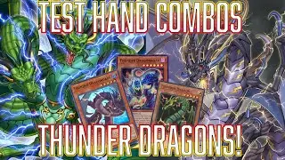 YUGIOH Thunder Dragon Test Hand combos Sep 2024