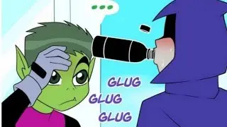 No me controlo mis poderes (Raven y Chico Bestia) - Comic Tean Titans