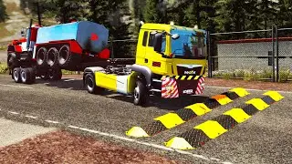 Trucks vs Speed Bumps #7 | BeamNG.DRIVE
