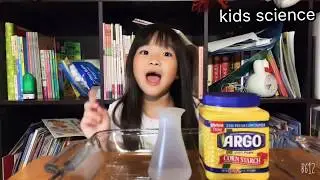 키즈실험실/cornstarch and water experiment 🧪 project for toddlers/ science for fun