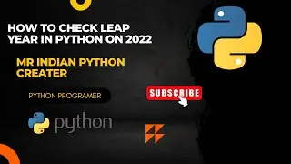 How to check leap year in python on 2022